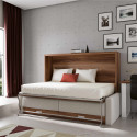 Ensemble lit escamotable horizontal avec canapé et bureau CITALA(1/5)